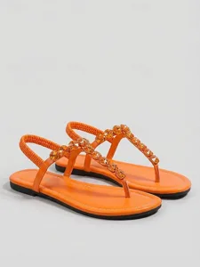 sandales-plates-elegantes-pour-femmes-or-orange-7