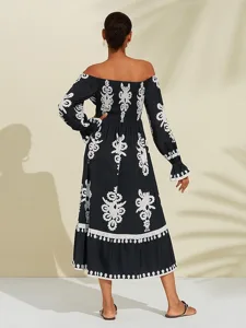 schulterfreies-midikleid-mit-geometrisch-default-6