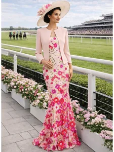 sirene-trompette-longueur-au-sol-robe-d-super-rose-1