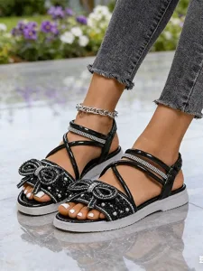 women-s-black-rhinestone-ankle-strap-fla-black-4