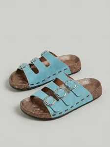 women-s-blue-triple-buckle-slide-sandals-blue-1