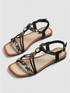 women-s-boho-woven-flat-sandals-braided-black-6