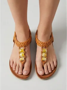 women-s-brown-braided-flat-sandals-with-default-4