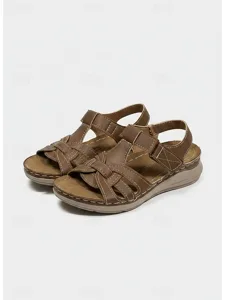 women-s-brown-faux-leather-strap-sandals-brown-1