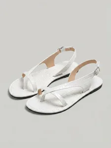 women-s-brown-toe-ring-flat-sandals-mini-white-7