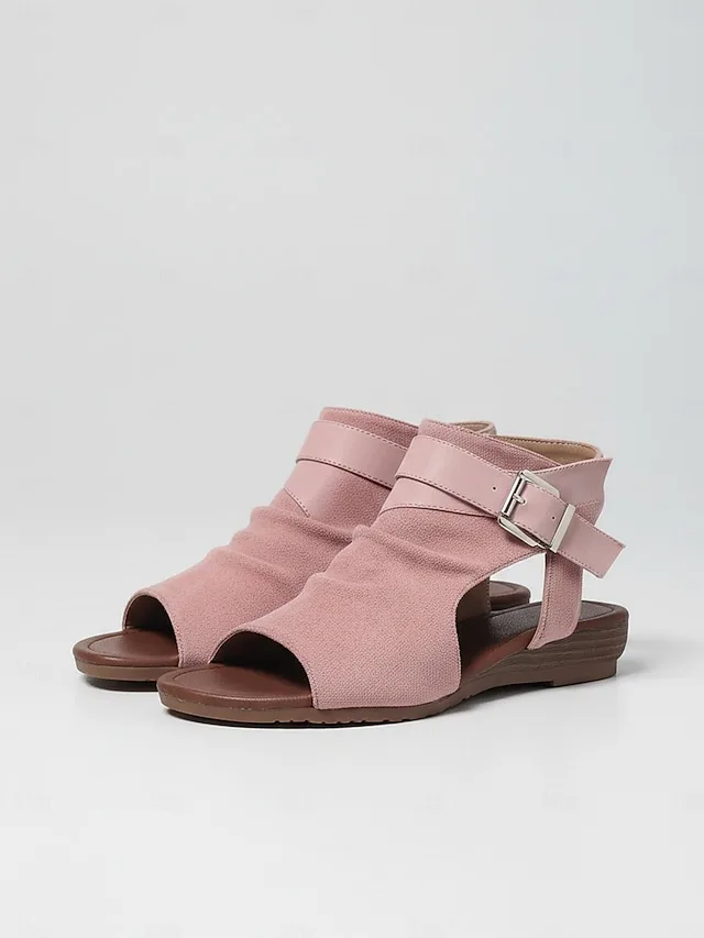 women-s-faux-suede-open-toe-sandals-with-pink-9
