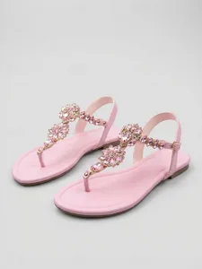 women-s-gold-crystal-flat-sandals-open-t-pink-7