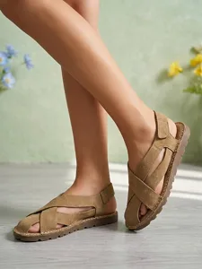 women-s-khaki-crisscross-strap-flat-sand-default-5