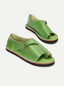 women-s-leather-roman-sandals-comfortabl-green-3