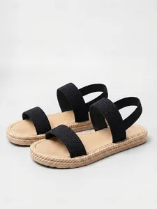 women-s-purple-elastic-strap-flat-sandal-black-11