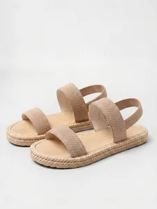 women-s-purple-elastic-strap-flat-sandal-khaki-8