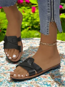 women-s-red-cross-strap-flat-sandals-wit-black-10