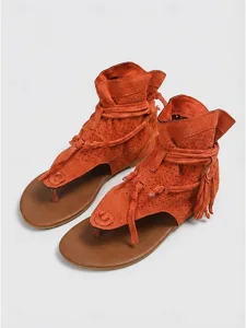 women-s-red-fringe-ankle-gladiator-sanda-orange-5