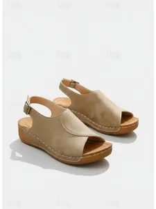 women-s-red-two-tone-wedge-sandals-arch-khaki-9