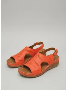 women-s-rose-pink-perforated-wedge-sanda-orange-12
