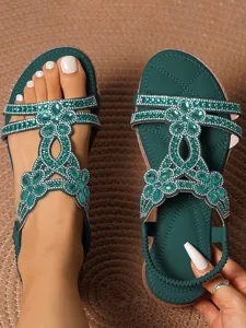 women-s-silver-embellished-flat-sandals-dark-green-10