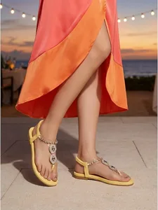 women-s-vibrant-yellow-flat-sandals-with-default-5