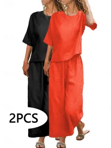 2er-pack-damen-kurzarm-rundhals-sh-12284994-orange-schwarz-4