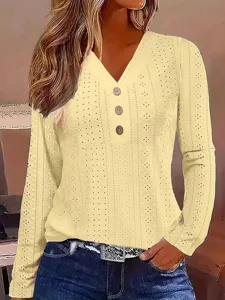 damen-100-baumwolle-bluse-einfarbi-16943171-gelb-2