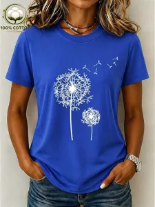 damen-100-baumwolle-t-shirt-druck-12517594-konigsblau-3