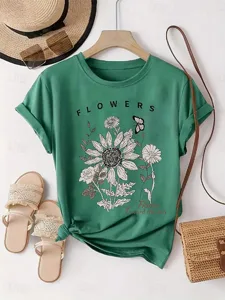 damen-100-baumwolle-t-shirt-druck-15143283-grun-5