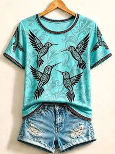 damen-100-baumwolle-t-shirt-druck-18896303-blau-4