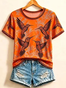 damen-100-baumwolle-t-shirt-druck-18896303-orange-3