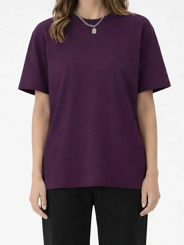 damen-100-baumwolle-t-shirt-tee-ei-18228715-purpur-1