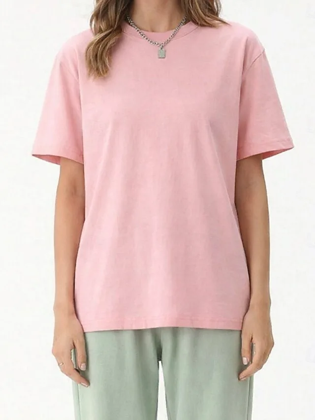 damen-100-baumwolle-t-shirt-tee-ei-18228715-rosa-3