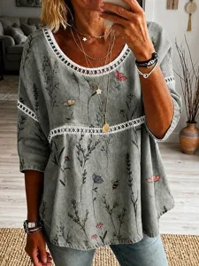 damen-bluse-ausgehohlt-druck-blume-16899869-grun-2