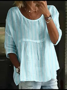 damen-bluse-druck-gestreift-stilvo-13698066-blau-3