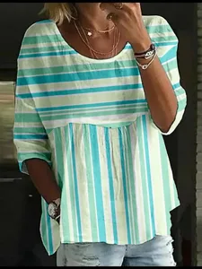 damen-bluse-druck-gestreift-stilvo-13698066-grun-2