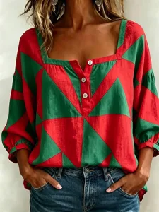 damen-bluse-druck-grafik-geometris-19560299-rote-1