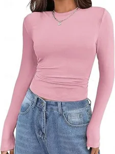 damen-bluse-einfarbig-elegant-stil-14868658-rosa-5