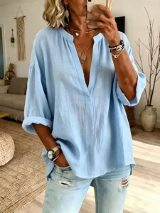 damen-bluse-einfarbig-stilvoll-las-13378617-blau-1