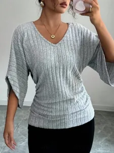 damen-bluse-einfarbig-stilvoll-las-17325363-grau-1
