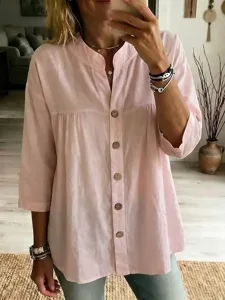 damen-bluse-einfarbig-taglich-stil-16335347-rosa-7