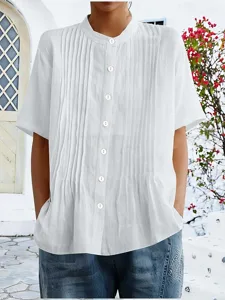 damen-bluse-einfarbig-vintage-stil-10919403-wei-4