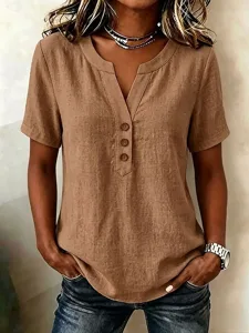 damen-bluse-einfarbig-vintage-stil-15740757-khaki-3