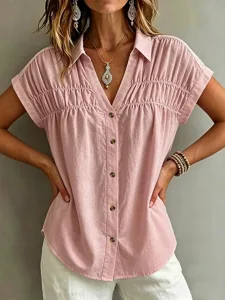 damen-bluse-einfarbig-vintage-stil-19520344-rosa-5