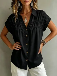 damen-bluse-einfarbig-vintage-stil-19520344-schwarz-4