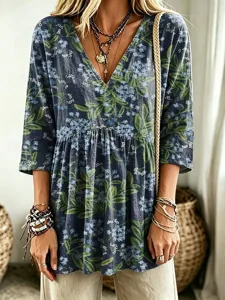 damen-bluse-gerafft-blumen-grafik-10061263-blau-3