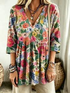 damen-bluse-gerafft-blumen-grafik-10061263-rosa-4