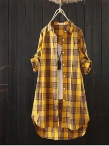 damen-bluse-gerafft-druck-karomust-18975736-gelb-4
