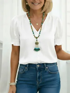 damen-bluse-gerafft-einfach-elegan-16053982-wei-2