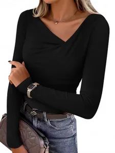 damen-bluse-gerafft-einfach-lassig-15400553-schwarz-3