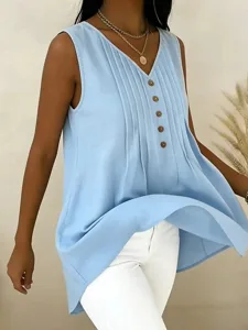 damen-bluse-gerafft-knopfe-einfarb-18150860-default-3