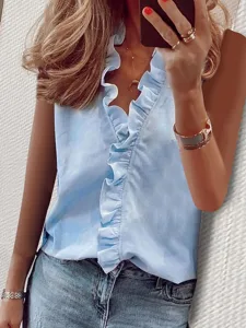 damen-bluse-gerafft-rusche-einfach-10247882-blau-3