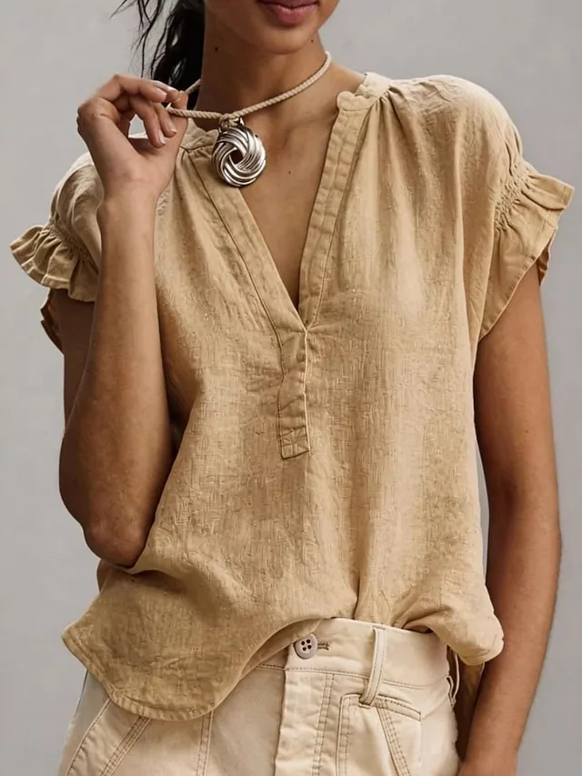 damen-bluse-hemd-aus-leinenimitat-12548383-khaki-3