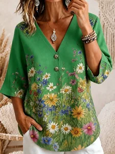 damen-bluse-knopfe-blumen-grafik-e-13639768-grun-3